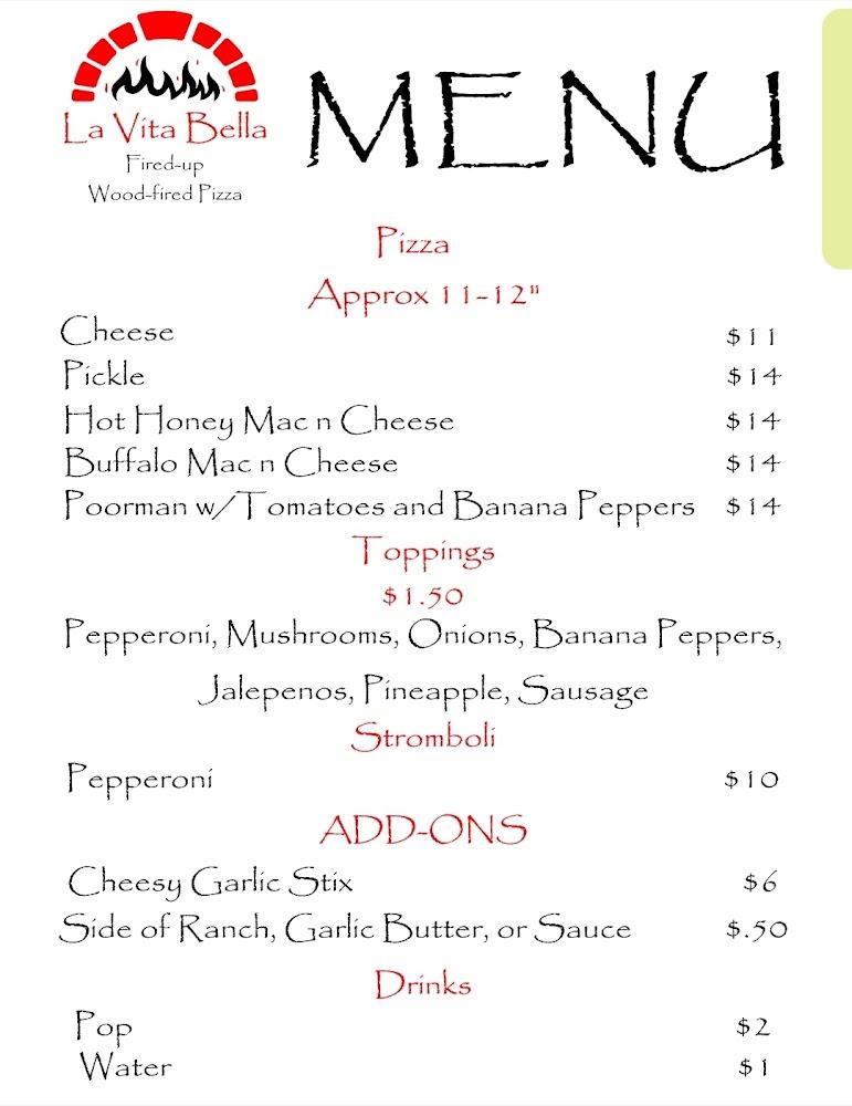 La Vita Bella Pizzeria Menu image 4